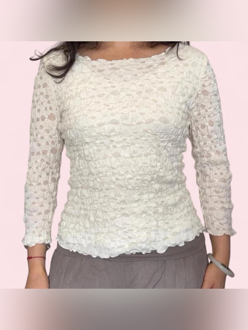 vintage textured top